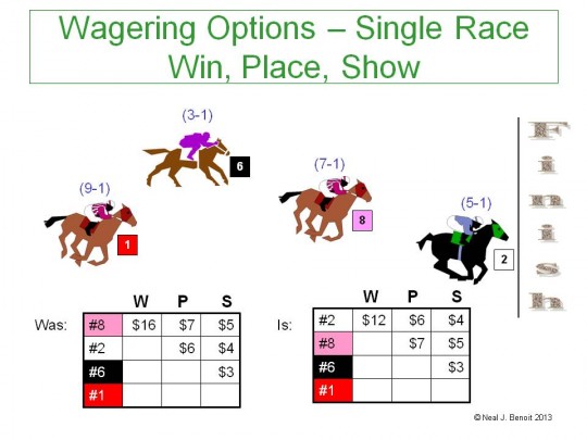 Horse Racing Payout Chart